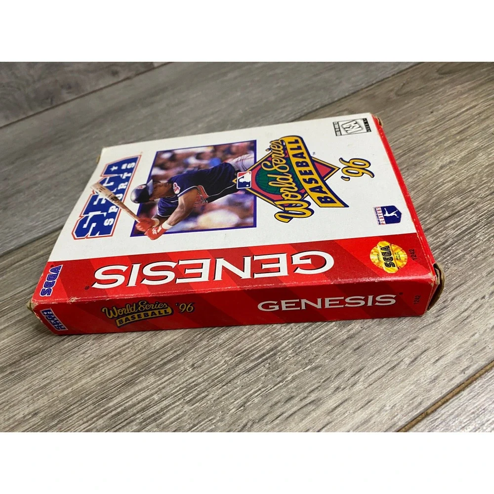 World Series Baseball 96 Sega Genesis 1242‎ With Box and Tray Sports Game MLB